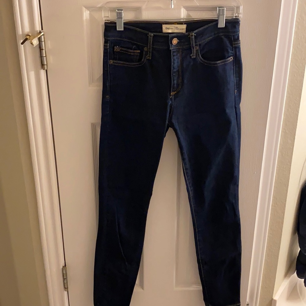 Gap 1969 True Skinny Dark Denim Jeans